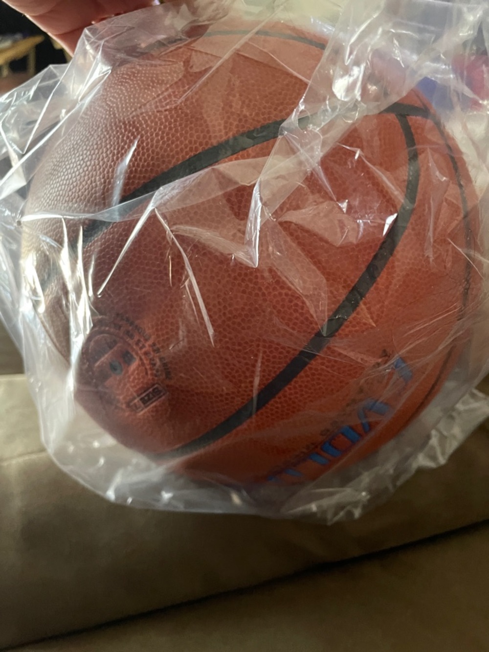 Wilson Indoor Game Basketball - Evolution Orange with Blue Logo brand new - Picture 2 of 2